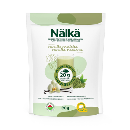 Nälkä - Boisson protéinée à base de plantes, Matcha vanille | 690g