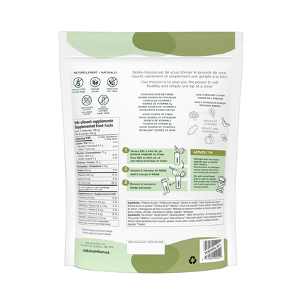 Nälkä - Boisson protéinée à base de plantes, Matcha vanille | 690g