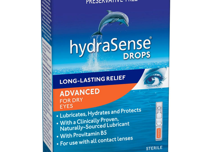 HydraSense - Long Lasting Relief for Dry Eyes - Advanced | 20 x 0.5 mL