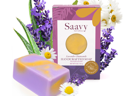 Saavy Natruals - Lavender Chamomile Soap Bar | 140 g