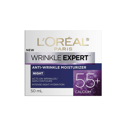 L'Oreal Paris - Wrinkle Expert Anti-Wrinkle Moisturizer Night 55+ | 50 mL