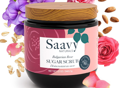Saavy Naturals - Bulgarian Rose Sugar Scrub | 340 g