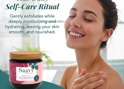 Saavy Naturals - Bulgarian Rose Sugar Scrub | 340 g