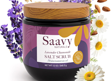 Saavy Naturals - Lavender Chamomile Salt Scrub | 340 g