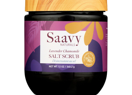 Saavy Naturals - Lavender Chamomile Salt Scrub | 340 g