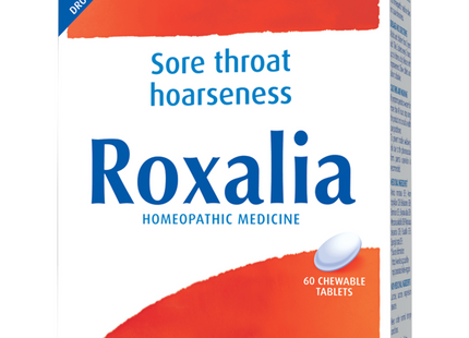 Boiron - Roxalia Sore Throat Hoarseness Relief | 60 Chewable Tablets