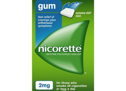 Nicorette 2mg Nicotine Gum - Extreme Chill Mint | 105 Pieces