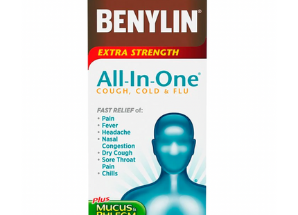 Benylin - Extra Strength All-In-One Cough, Cold & Flu | 270 ml