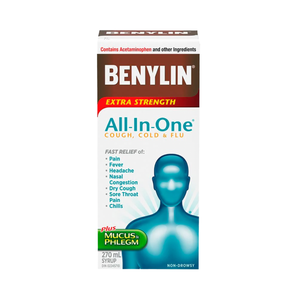 Benylin All-In-One Cold & Flu Syrup, 2 X 270 mL