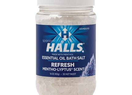 Halls - Essential Oil Bath Salt, Mentho-Lyptus | 453 g