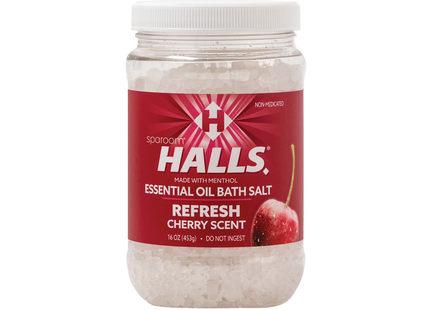 Halls - Essential Oil Bath Salt, Cherry | 453 g