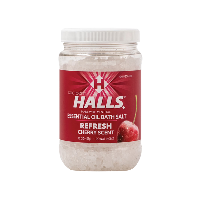 Halls - Essential Oil Bath Salt, Cherry | 453 g