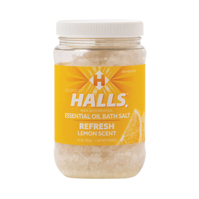 Halls - Essential Oil Bath Salt, Lemon | 453 g