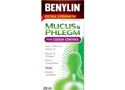 Benylin - Mucus et mucosités Plus Antitussif, Extra Fort | 250 mL