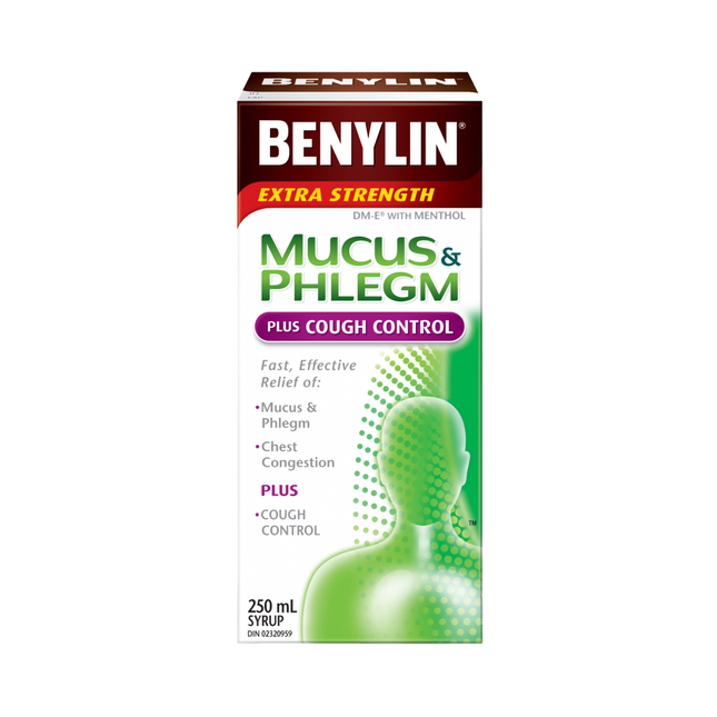 Benylin - Mucus & Phlegm Plus Cough Control, Extra Strength | 250 mL