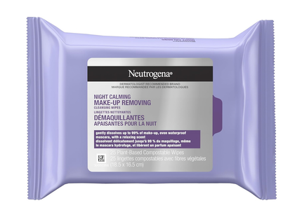 Neutrogena - Make-Up Removing Cleansing Wipes - Night Calming | 25 Wipes