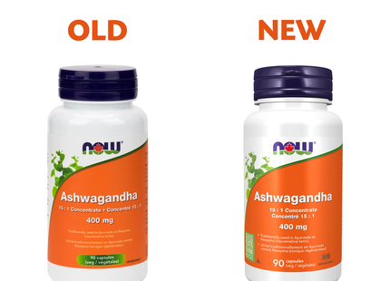 NOW - Concentré d'Ashwagandha 15:1 - 400 mg | 90 Gélules