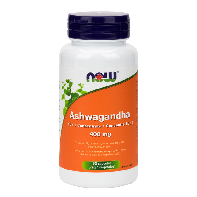 MAINTENANT - Concentré d'Ashwagandha 15:1 - 400 mg | 90 Gélules