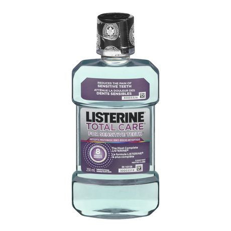 Listerine Total Care pour bain de bouche dents sensibles – Menthe propre | 250 ml