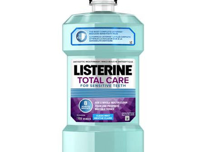 Listerine Total Care Clean Mint Antiseptic Mouthwash for Sensitive Teeth | 1 L