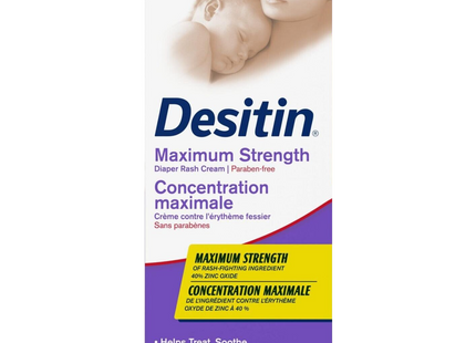 Desitin - Maximum Strength Diaper Rash Cream - Original Paste with Zinc Oxide | 113 g