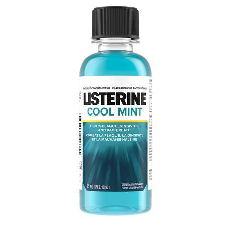Rince-bouche antiseptique Listerine Cool Mint - Format voyage | 95 ml