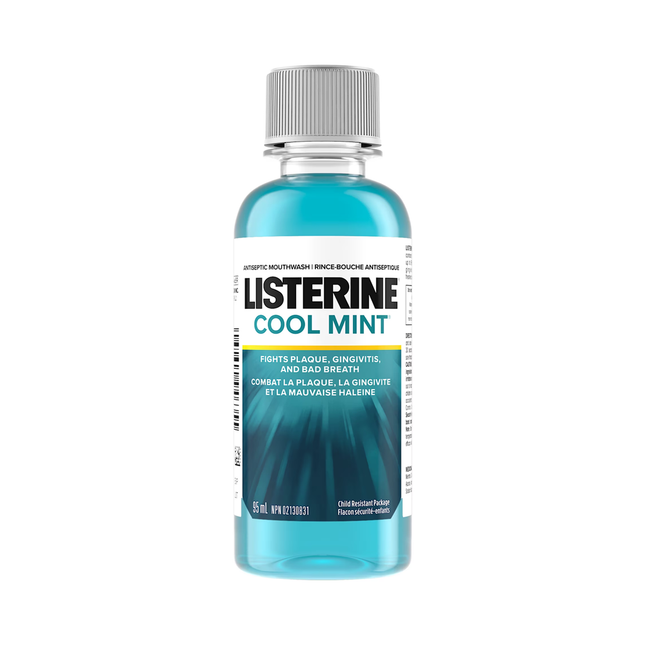 Listerine - Cool Mint Antiseptic Mouthwash - Travel Size | 95 mL
