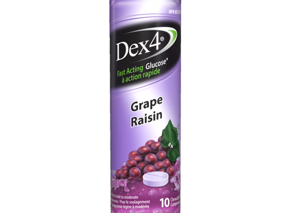 Dex4 - Glucose Tablets - Grape | 10 Tablets
