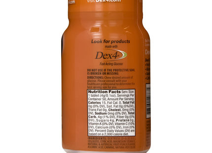 Dex4 - Glucose Tablets - Orange | 50 Tablets