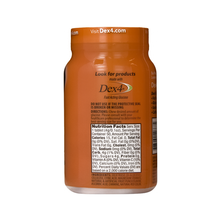 Dex4 - Comprimés de glucose - Orange | 50 comprimés