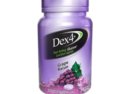 Dex4 - Glucose Tablets - Grape | 50 Tablets