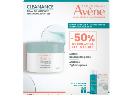 Avène - Cleanance Aqua Gel Mattiying Anti Acne Routine | 3 Piece Kit