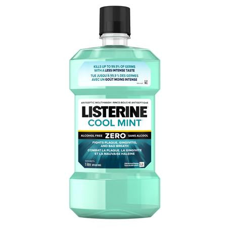 Rince-bouche antiseptique Listerine Cool Mint - Sans alcool | 1 litre