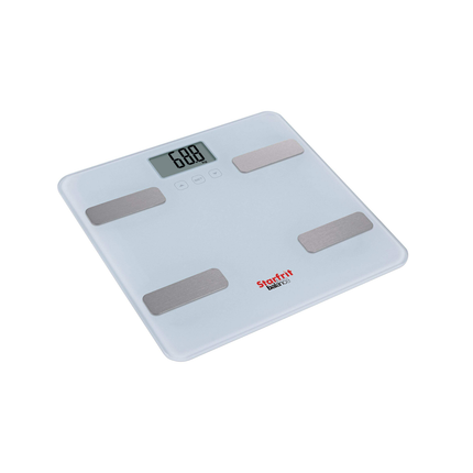 Starfrit - Balance en verre pour analyse corporelle