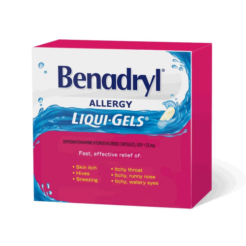 Benadryl Allergy Liquid Gels | 20 Capsules
