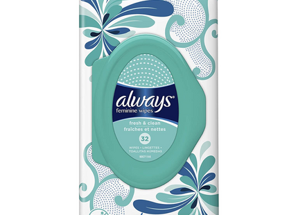 Always - Fresh & Clean Feminine Wipes | 32 Wipes