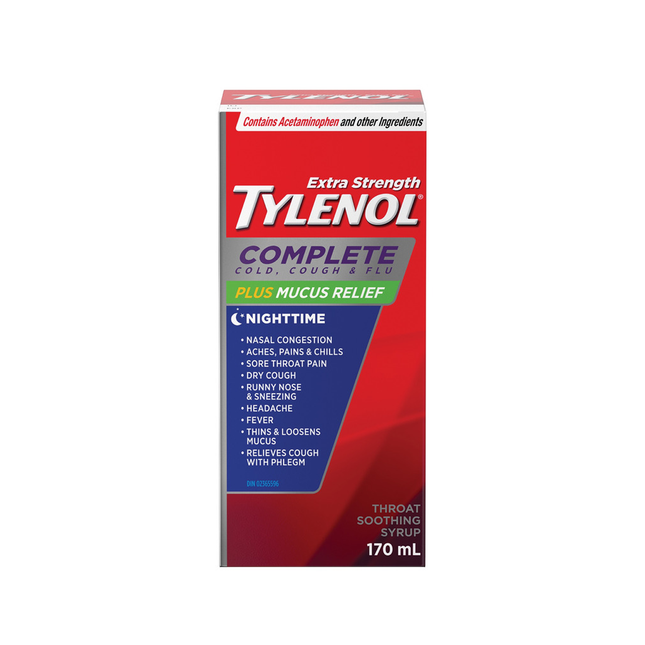 Tylenol - Extra Strength Complete Cold Cough and Flu Mucus Relief | 170 mL