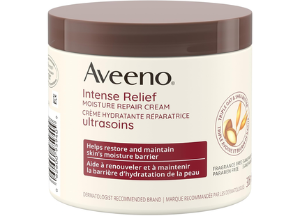 Aveeno - Crème réparatrice hydratante à soulagement intense | 306 ml