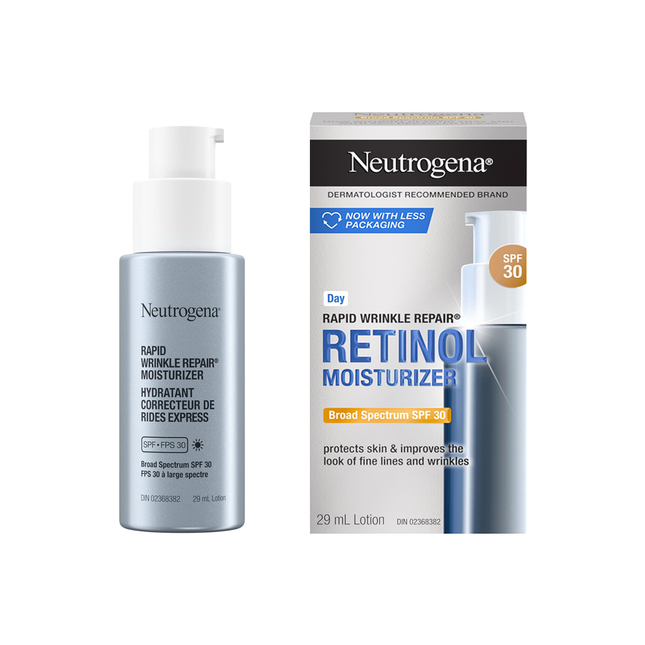 Neutrogena - Hydratant pour réparation rapide des rides - Rétinol à large spectre SPF 30 | 29 ml