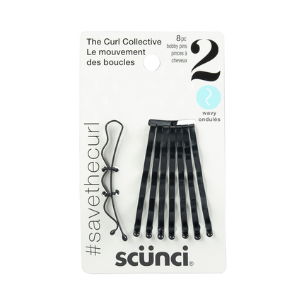 Scunci - The Curl Collective Bobby Pins for Wavy Hair | 8 Pins