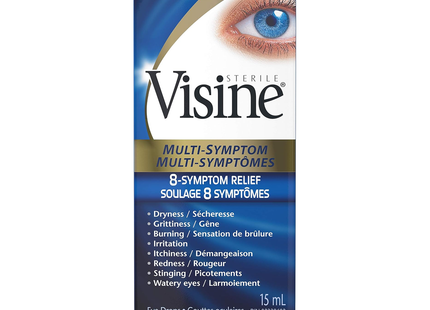 Visine - Gouttes oculaires multi-symptômes | 15 ml