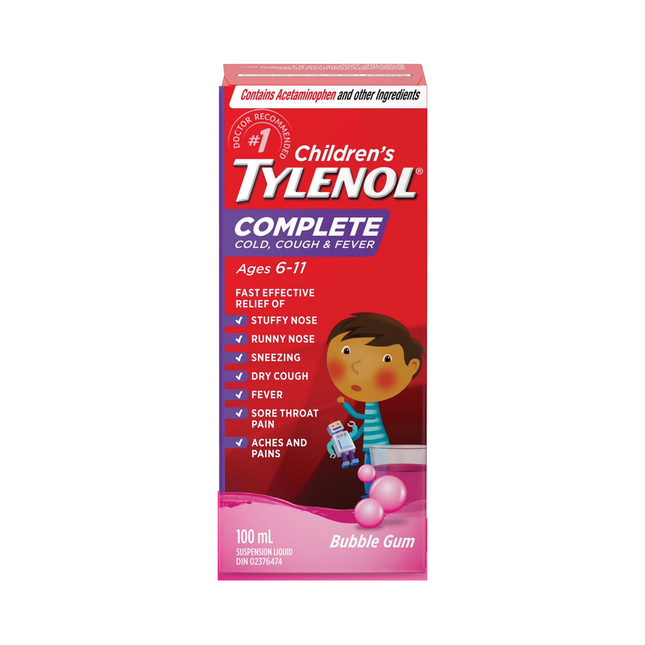 TYLENOL CHLD CLD/CGH/FV 100 ml