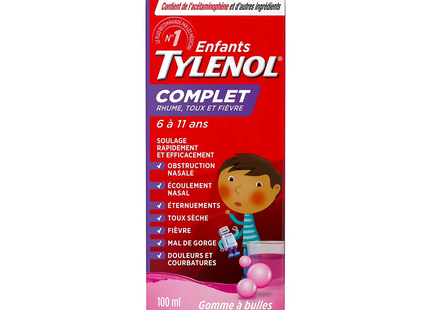 TYLENOL CHLD CLD/CGH/FV 100 ml