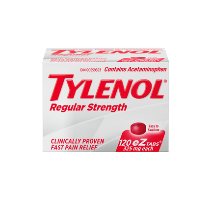 Tylenol - Acétaminophène 325 mg, Force régulière | 120 comprimés eZ