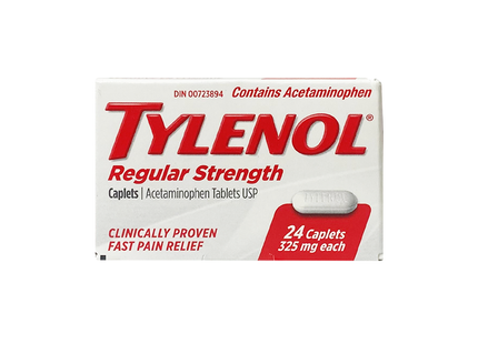 Tylenol - Acétaminophène 325 mg, force régulière | 24 comprimés