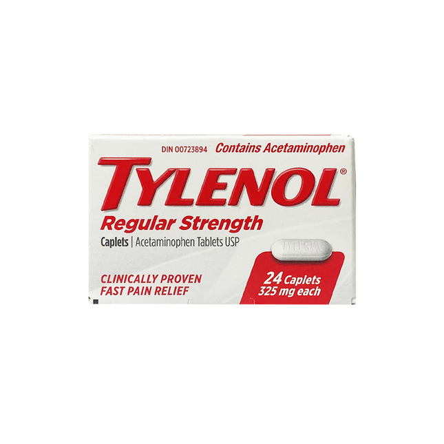 Tylenol - Acétaminophène 325 mg, force régulière | 24 comprimés