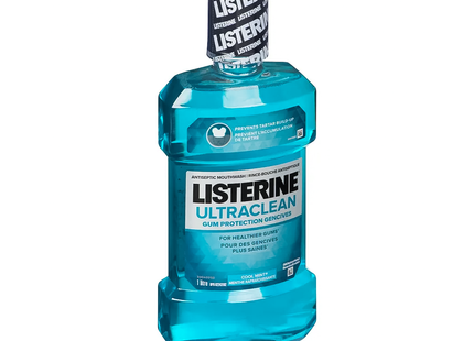 Listerine - Bain de bouche antiseptique Ultraclean, Menthe fraîche | 1 L