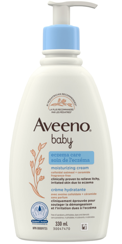 Aveeno Baby - Eczema Care Moisturizing Cream - with Colloidal Oatmeal & Ceramide - Fragrance Free | 330 mL