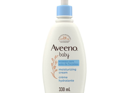 Aveeno Baby - Crème hydratante Eczema Care - avec flocons d'avoine colloïdale et céramide - Sans parfum | 330 ml