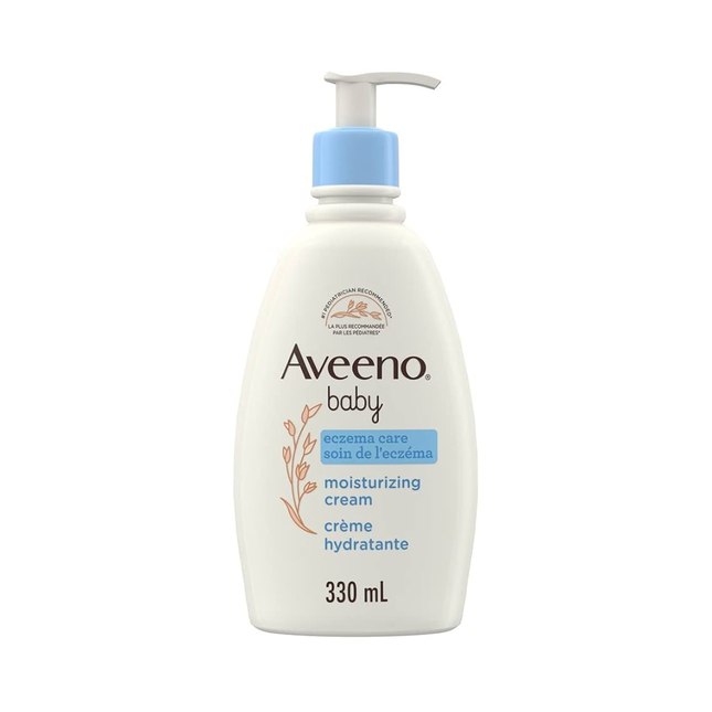 Aveeno Baby - Crème hydratante Eczema Care - avec flocons d'avoine colloïdale et céramide - Sans parfum | 330 ml